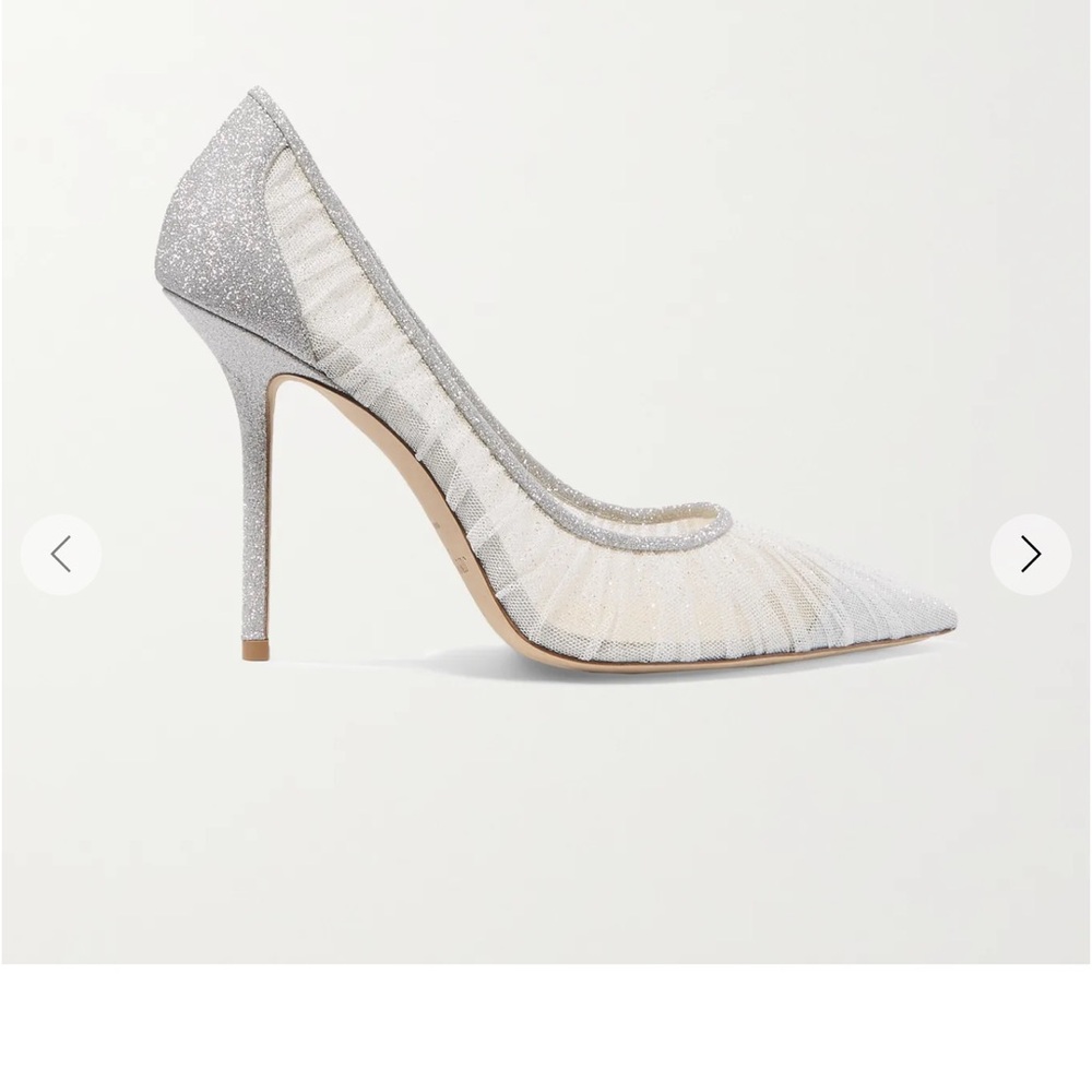 Jimmy Choo love 100 glitter pumps